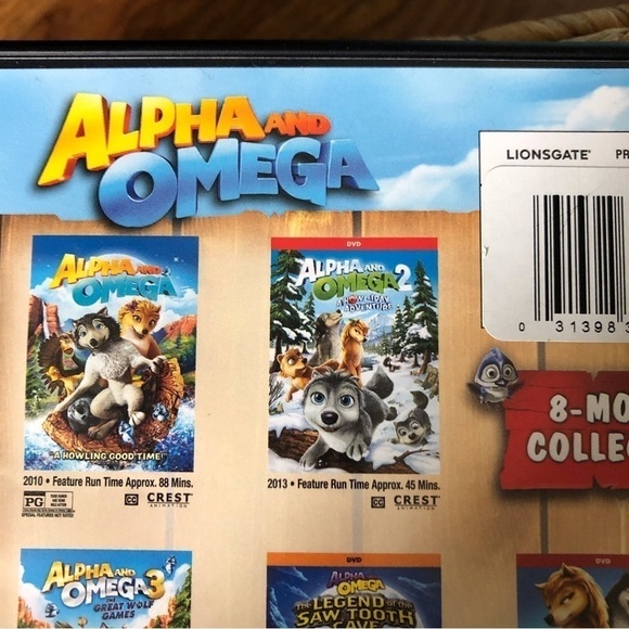 Alpha and Omega complete 8 movie DVD set - Picture 3 of 5